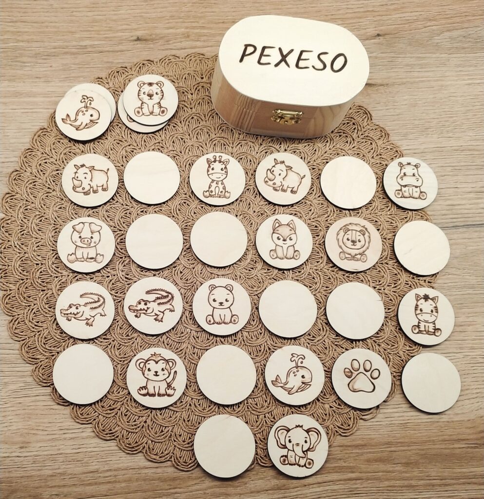 Dřevěné pexeso ZOO